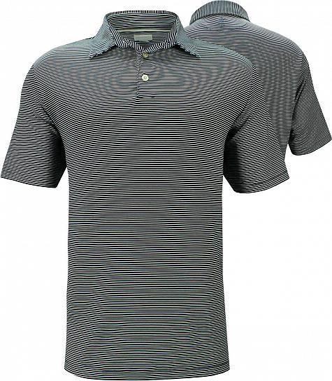 Ashworth Performance Matte Interlock Mini Stripe Golf Shirts - ON SALE