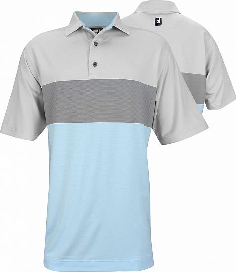 FootJoy Engineered End on End Stripe Golf Shirts - Prescott Collection - FJ Tour Logo Available - Previous Season Style