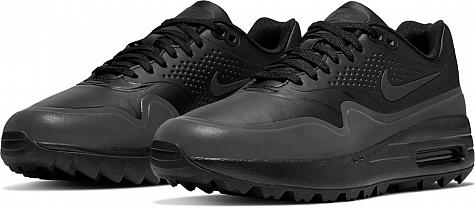 black nike air max golf shoes