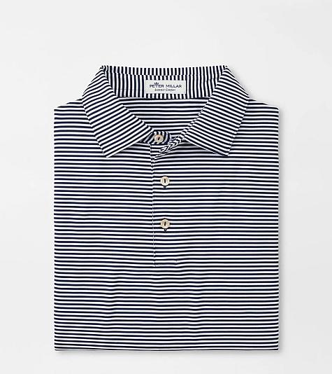 Peter Millar Hales Stripe Stretch Jersey Golf Shirts