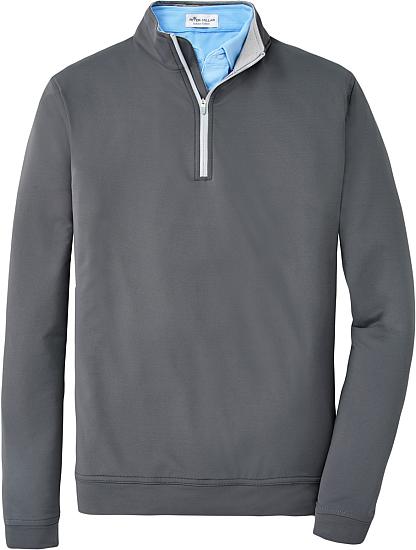 Peter Millar Perth Stretch Loop Terry Quarter-Zip Golf Pullovers