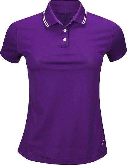 Nike Women's Dri-FIT Victory Solid Tipped Golf Shirts - Previous Season Style - ON SALE