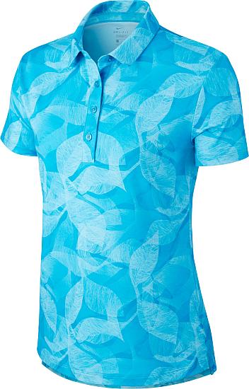 Nike Women's Dri-FIT UV Fairway Floral Print Golf Shirts - Previous Season Style - ON SALE