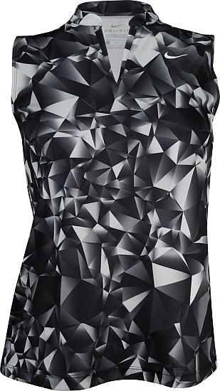 Nike Women's Dri-FIT Victory Print Sleeveless Golf Shirts - Previous Season Style - ON SALE
