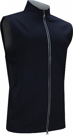 FootJoy Mercerized Pima Cotton Interlock Full-Zip Golf Vests - FJ Tour Logo Available - Previous Season Style