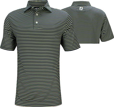 FootJoy ProDry Lisle Pinstripe Golf Shirts - FJ Tour Logo Available