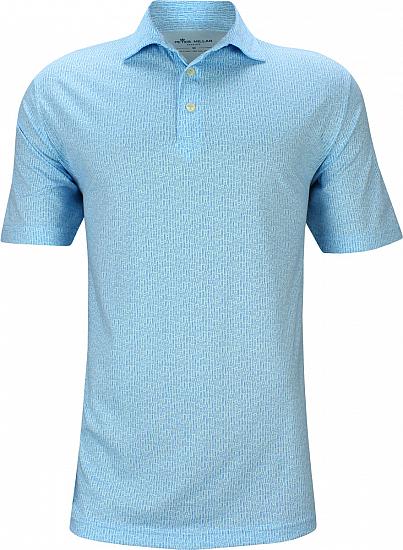 Peter Millar Lighthouse Brew Aqua Cotton Golf Shirts