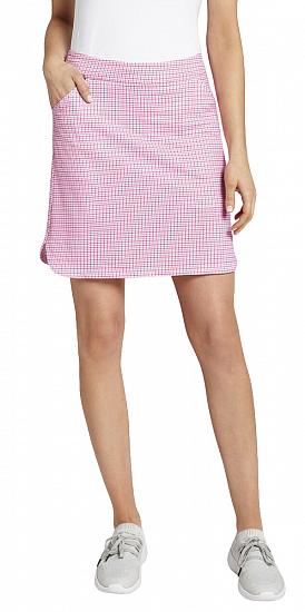 Peter Millar Women's Performance Alice Petal Hem Camellia Check Golf Skorts - Previous Season Style