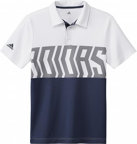 Geef energie Kreek Afhankelijkheid Adidas Print Color Blocking Junior Golf Shirts - ON SALE