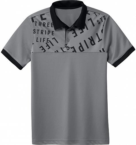 hamer beetje Sterkte Adidas 3-Stripes Life Print Junior Golf Shirts - ON SALE