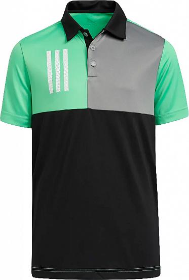Tonen Waar Necklet Adidas Colorblock 3-Stripes Chest Print Junior Golf Shirts - ON SALE