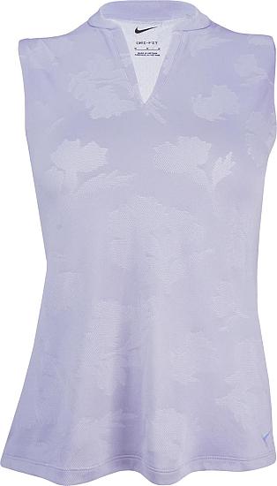 Nike Women's Dri-FIT Victory Floral Sleeveless Golf Shirts - Previous Season Style - ON SALE