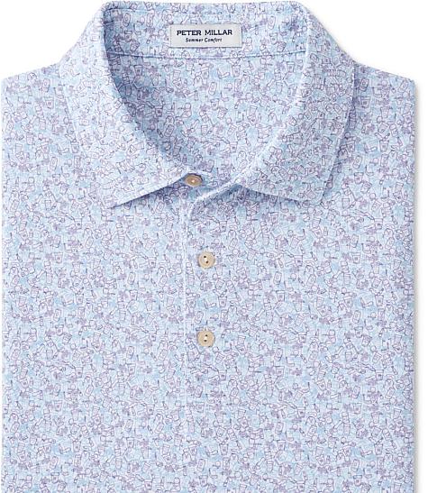 Peter Millar Dazed & Transfused Performance Jersey Golf Shirts - ON SALE