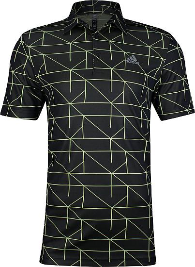 Adidas Primegreen Lines Jacquard Golf Shirts