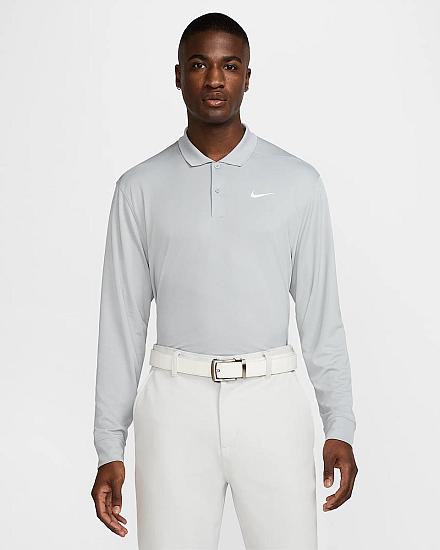 Nike Dri-FIT Victory Solid Long Sleeve Golf Shirts