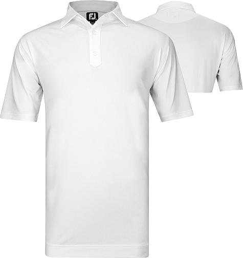 FootJoy ProDry Lisle Solid Set-On Placket Golf Shirts - FJ Tour Logo Available