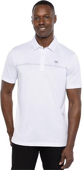 TravisMathew Men's Luna Sol Golf Polo, Large, White