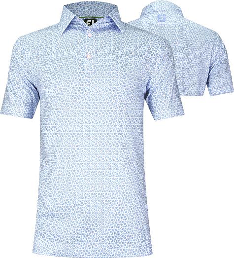 FootJoy ProDry Lisle Micro-Floral Golf Shirts