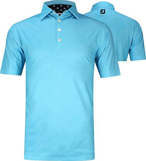 FootJoy ProDry Texture Print Stretch Pique Golf Shirts