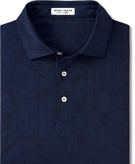 Peter Millar Bamboo Botanical Performance Jersey Golf Shirts - ON SALE