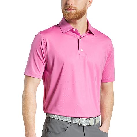 FootJoy ProDry Lisle Tonal Dot Print Golf Shirts - FJ Tour Logo Available