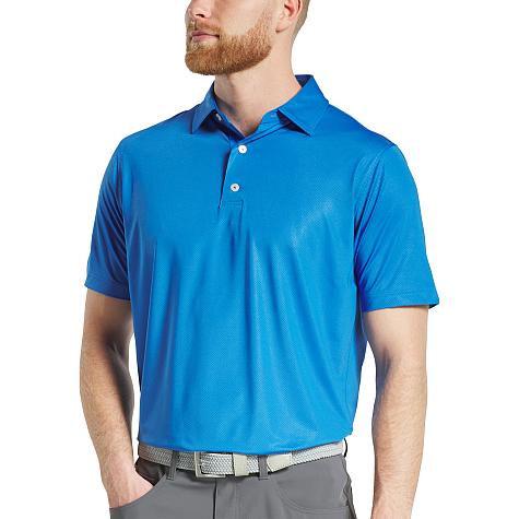 FootJoy ProDry Lisle Tonal Dot Print Golf Shirts - FJ Tour Logo Available