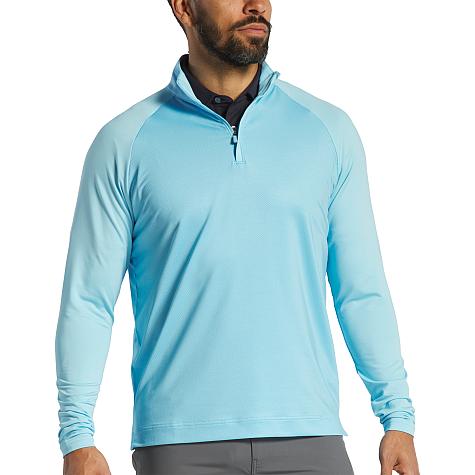 FootJoy Tonal Dot Block Midlayer Quarter-Zip Golf Pullovers - FJ Tour Logo Available