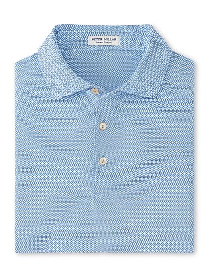 Peter Millar Costa Geo Performance Mesh Golf Shirts