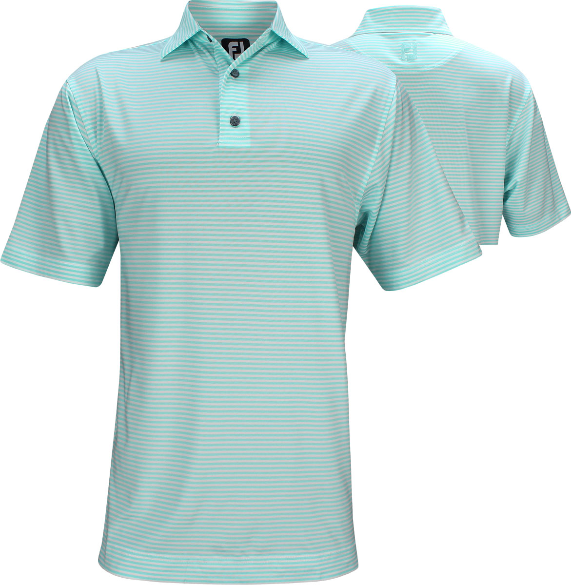 FootJoy Stretch Lisle Feeder Stripe Golf Shirts