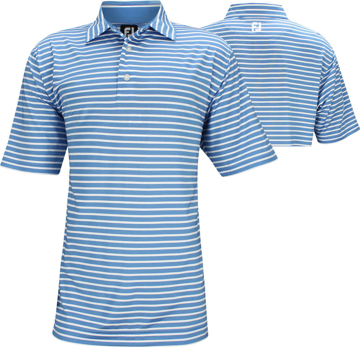 FootJoy ProDry Performance Lisle 2-Color Stripe Golf Shirts