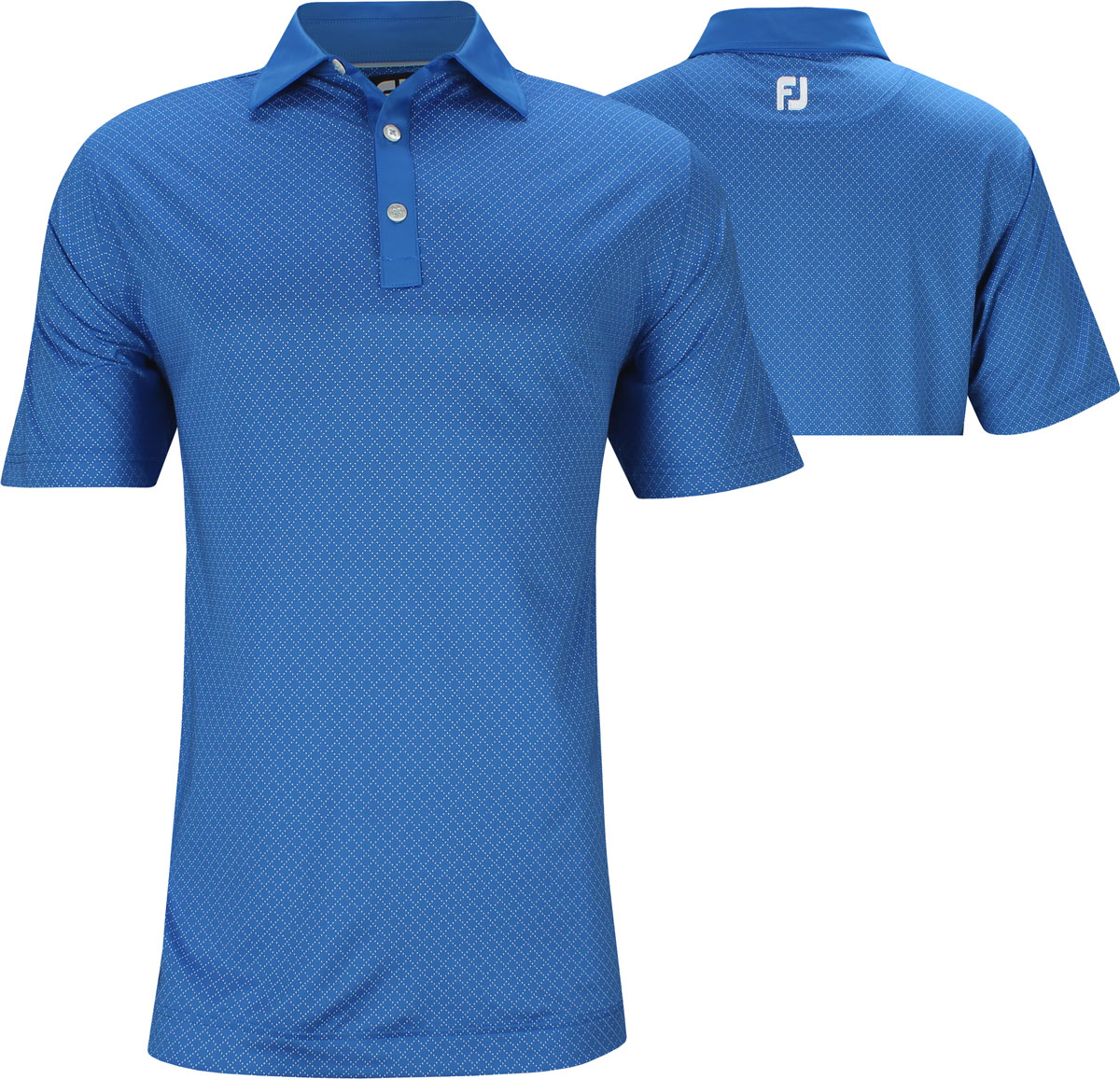 FootJoy ProDry Lisle Diamond Dot Print Golf Shirts