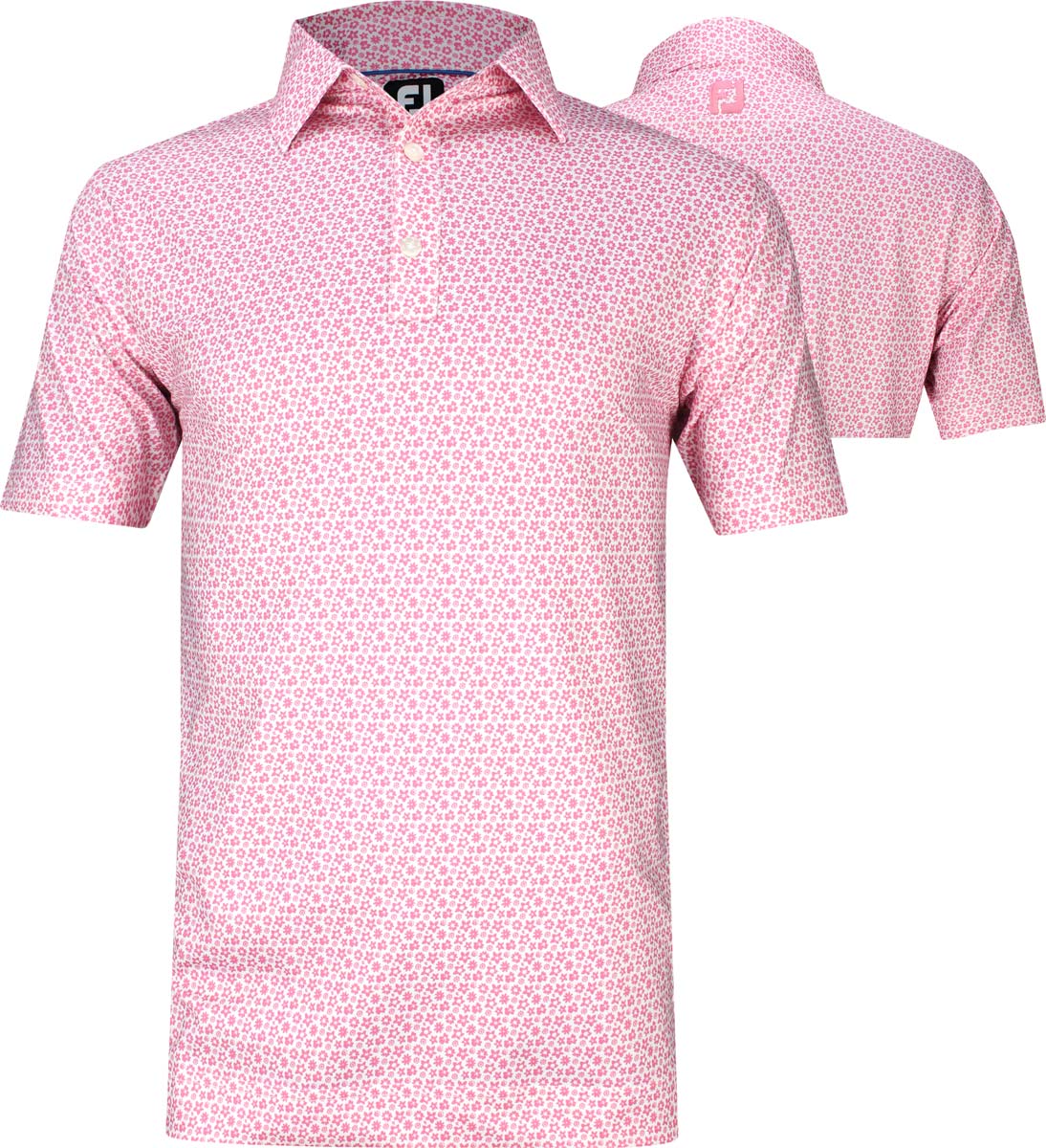 FootJoy ProDry Lisle Micro-Floral Golf Shirts