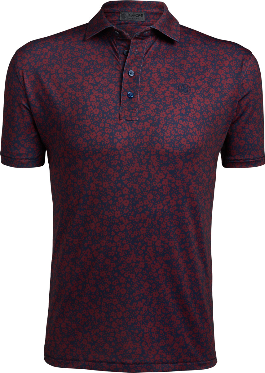G/Fore Mini Floral Golf Shirts