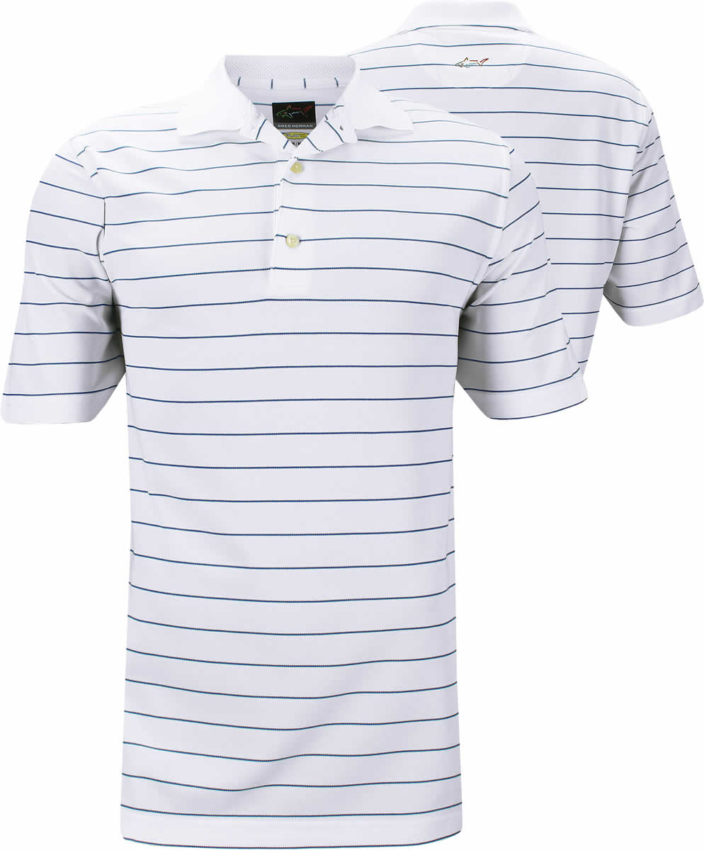 Greg Norman Micro Pique Stripe Golf Shirts