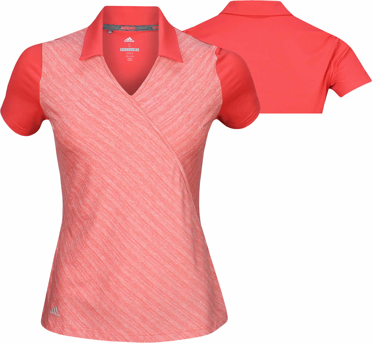 adidas golf shirt pink